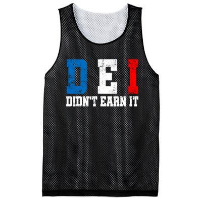 Dei DidnT Earn It Funny Mesh Reversible Basketball Jersey Tank