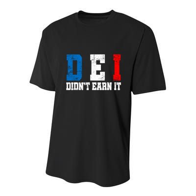 Dei DidnT Earn It Funny Youth Performance Sprint T-Shirt
