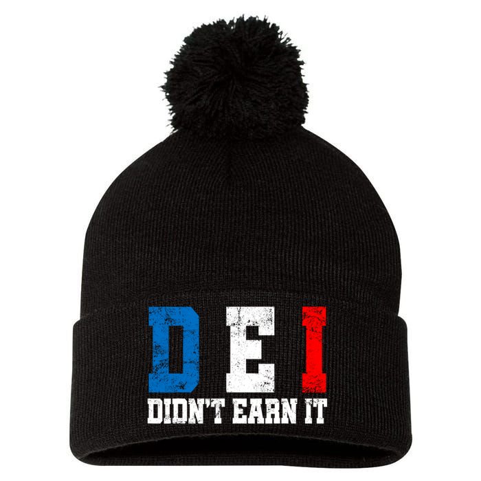 Dei DidnT Earn It Funny Pom Pom 12in Knit Beanie