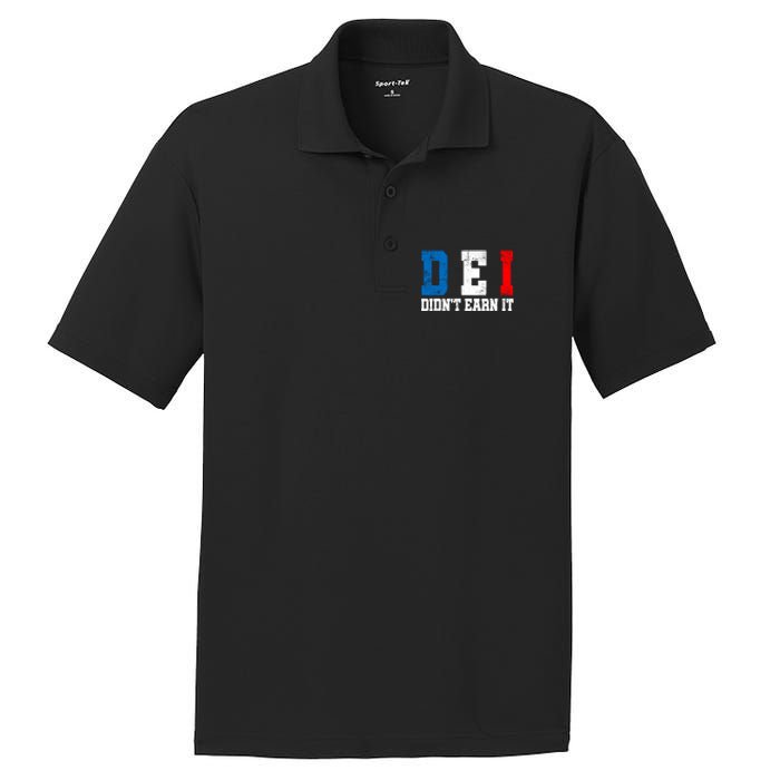 Dei DidnT Earn It Funny PosiCharge RacerMesh Polo