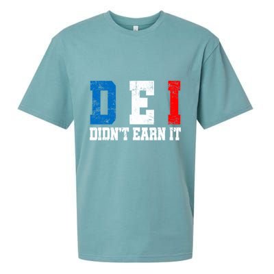 Dei DidnT Earn It Funny Sueded Cloud Jersey T-Shirt