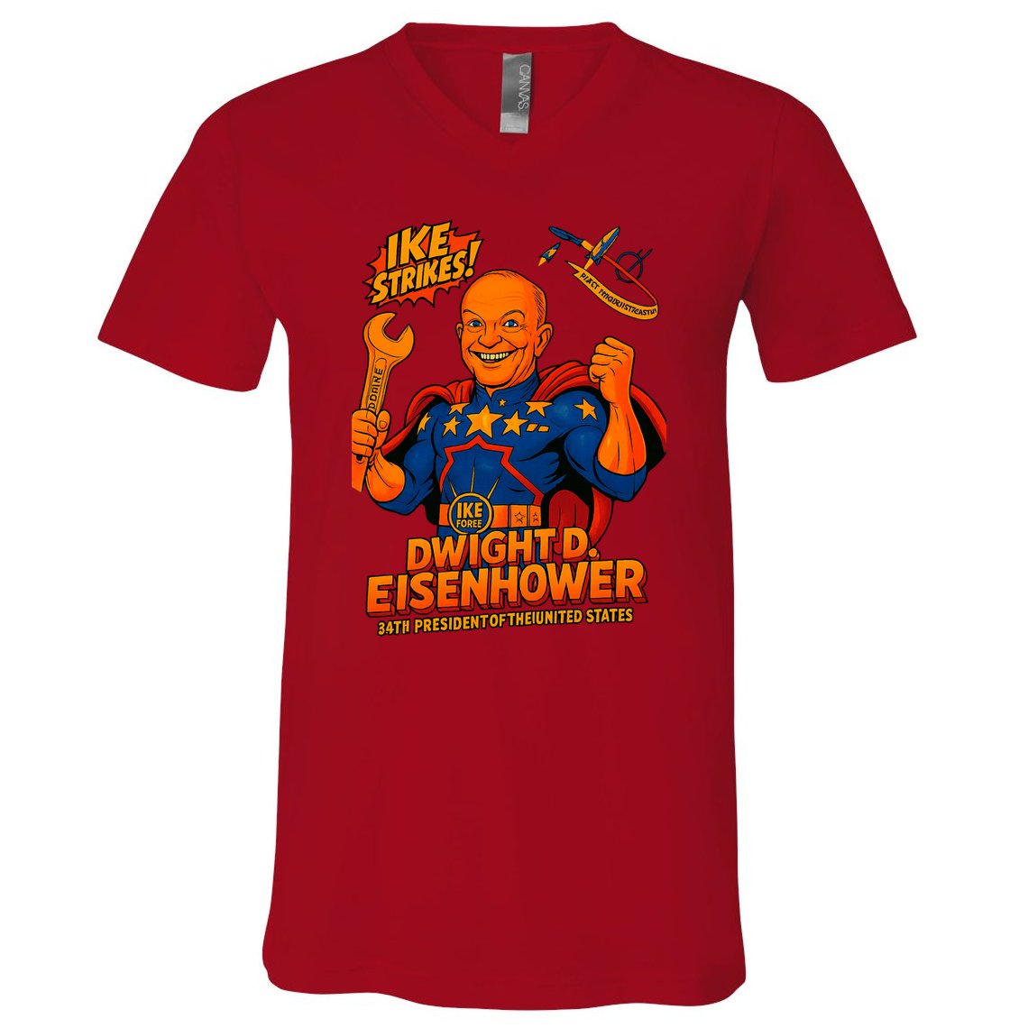 Dwight D. Eisenhower The Presidential Chronicles V-Neck T-Shirt