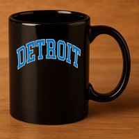 Detroit 11oz C Handle Ceramic Mug
