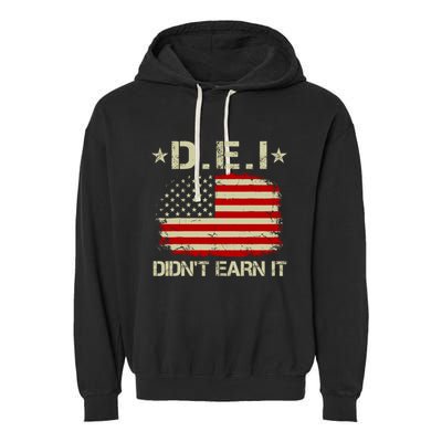Dei DidnT Earn It Funny Garment-Dyed Fleece Hoodie