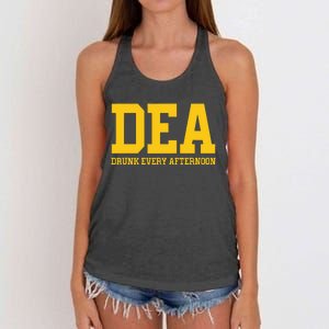 Dea Drunk Every Afternoon Drinking Lover Women's Knotted Racerback Tank