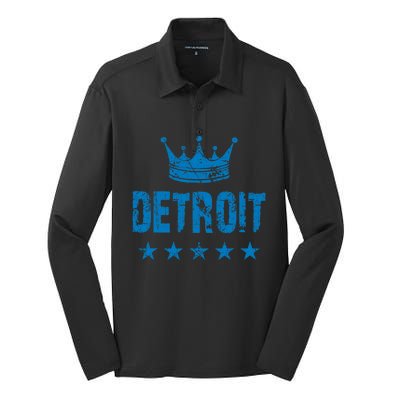 Detroit Silk Touch Performance Long Sleeve Polo