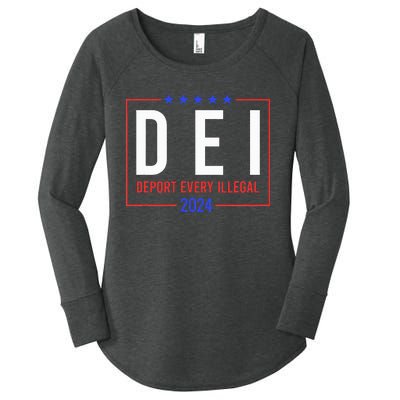 Dei Deport Every Illegal 2024 Women's Perfect Tri Tunic Long Sleeve Shirt