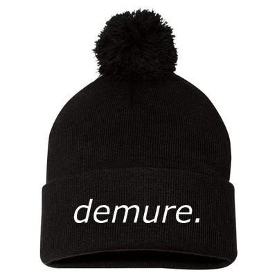 Demure Pom Pom 12in Knit Beanie