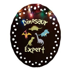 Dinosaur Dinosaur Expert Ceramic Oval Ornament