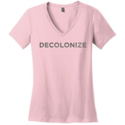 Decolonize Women's V-Neck T-Shirt