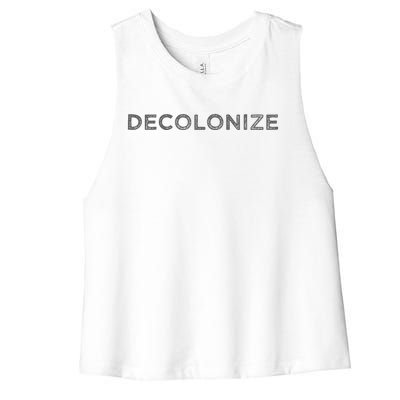 Decolonize Women's Racerback Cropped Tank