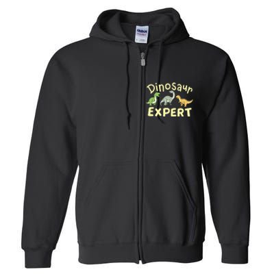 Dinosaur Dinosaurs Expert Paleontologist Full Zip Hoodie