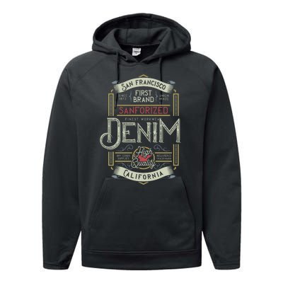 Denim Performance Fleece Hoodie