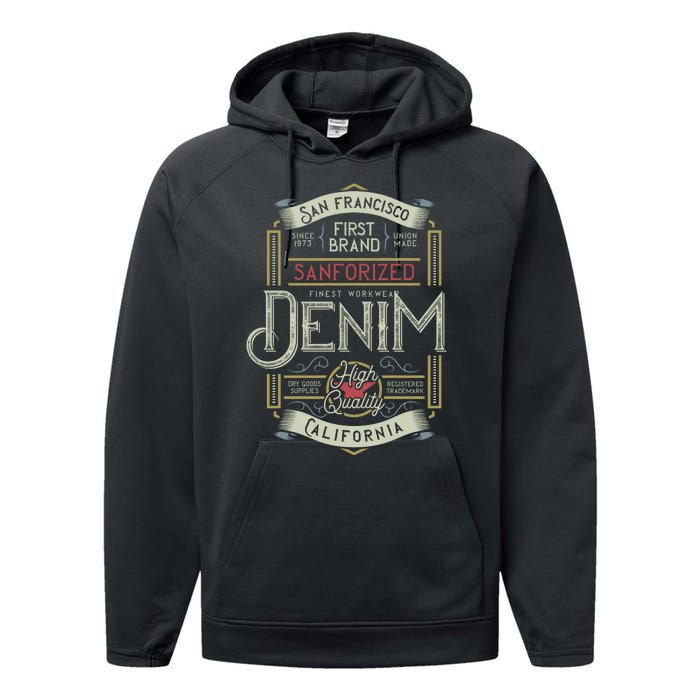 Denim Performance Fleece Hoodie