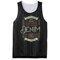 Denim Mesh Reversible Basketball Jersey Tank