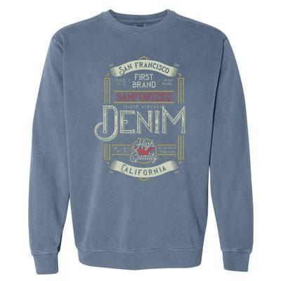 Denim Garment-Dyed Sweatshirt