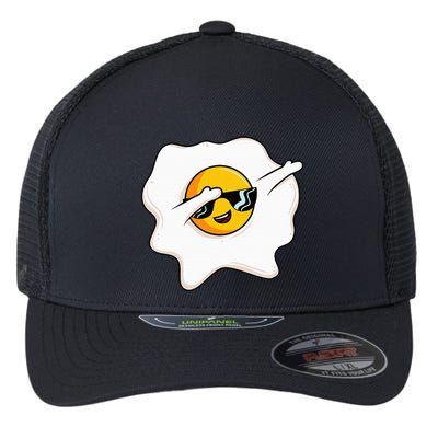 Dab Dabbing Egg Funny Fried Egg Flexfit Unipanel Trucker Cap