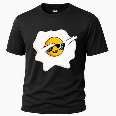 Dab Dabbing Egg Funny Fried Egg Performance Shirt