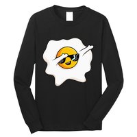 Dab Dabbing Egg Funny Fried Egg Long Sleeve Shirt