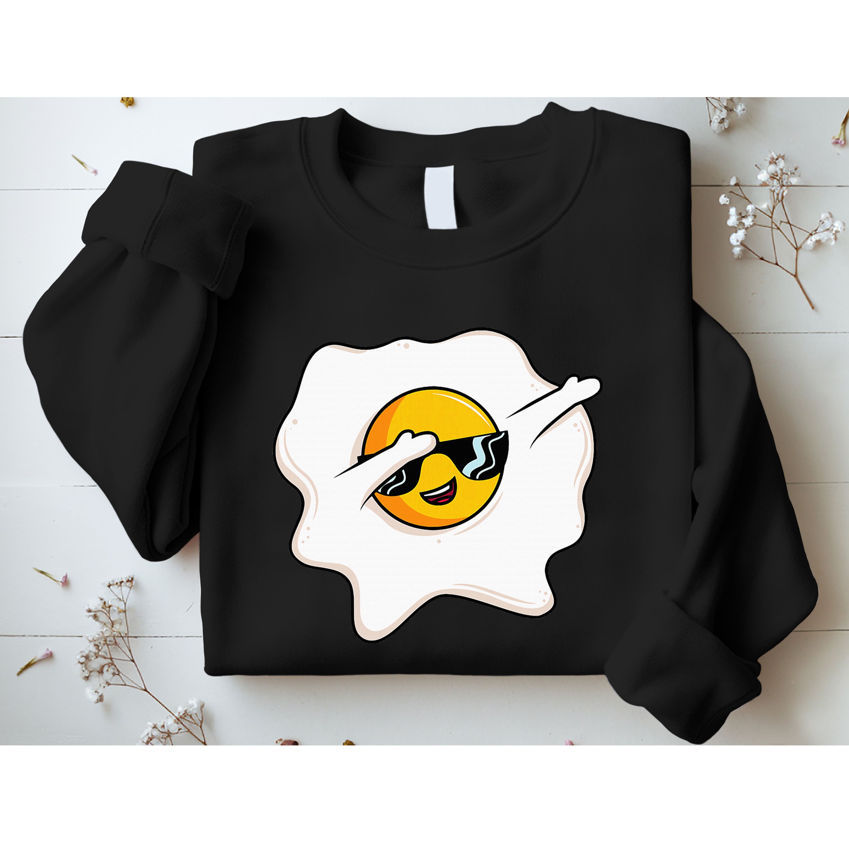 Dab Dabbing Egg Funny Fried Egg Sweatshirt