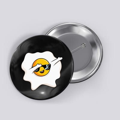 Dab Dabbing Egg Funny Fried Egg Button