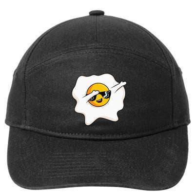 Dab Dabbing Egg Funny Fried Egg 7-Panel Snapback Hat