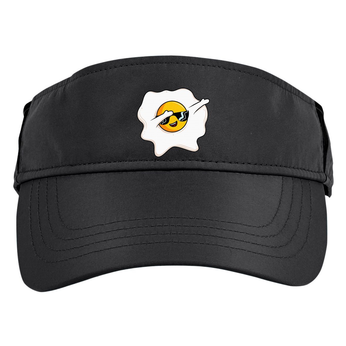 Dab Dabbing Egg Funny Fried Egg Adult Drive Performance Visor