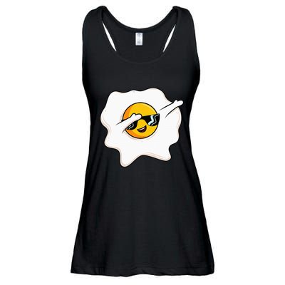 Dab Dabbing Egg Funny Fried Egg Ladies Essential Flowy Tank