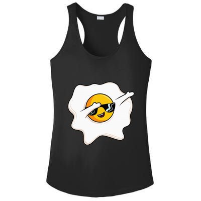 Dab Dabbing Egg Funny Fried Egg Ladies PosiCharge Competitor Racerback Tank
