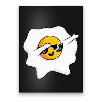 Dab Dabbing Egg Funny Fried Egg Poster