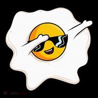 Dab Dabbing Egg Funny Fried Egg Poster