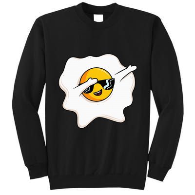 Dab Dabbing Egg Funny Fried Egg Tall Sweatshirt