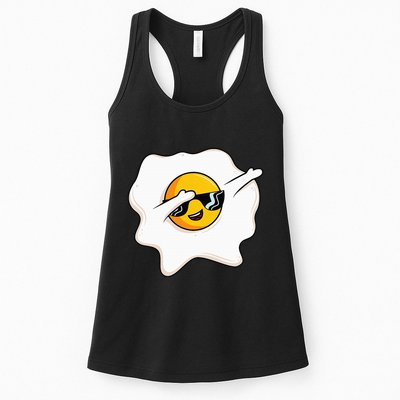 Dab Dabbing Egg Funny Fried Egg Womens Tank Top