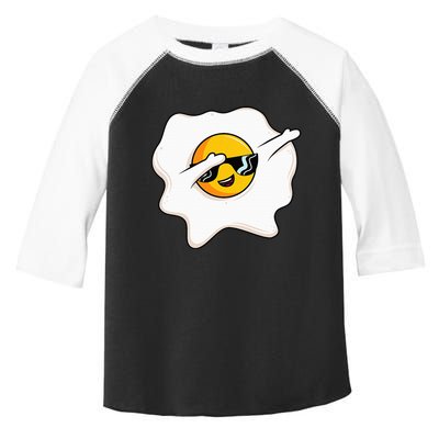 Dab Dabbing Egg Funny Fried Egg Toddler Fine Jersey T-Shirt