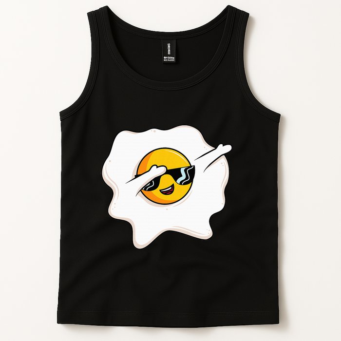 Dab Dabbing Egg Funny Fried Egg Tank Top