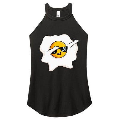 Dab Dabbing Egg Funny Fried Egg Women's Perfect Tri Rocker Tank