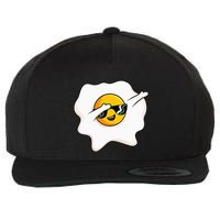 Dab Dabbing Egg Funny Fried Egg Wool Snapback Cap