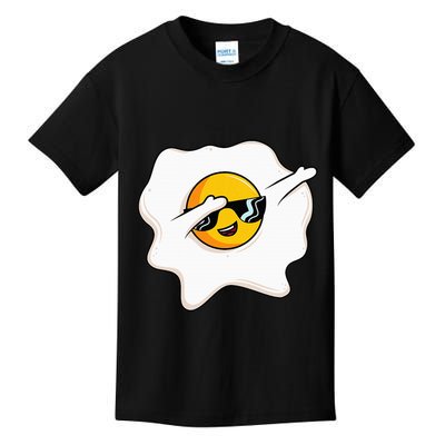 Dab Dabbing Egg Funny Fried Egg Kids T-Shirt