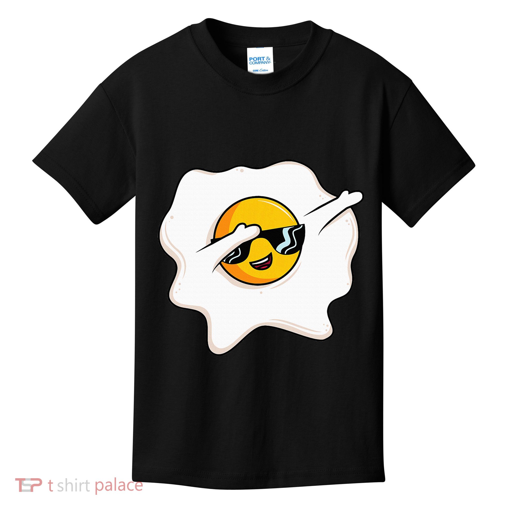 Dab Dabbing Egg Funny Fried Egg Kids T-Shirt