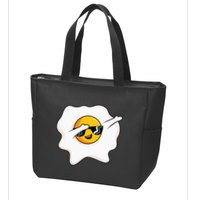 Dab Dabbing Egg Funny Fried Egg Zip Tote Bag