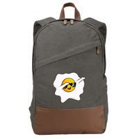 Dab Dabbing Egg Funny Fried Egg Cotton Canvas Backpack