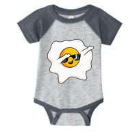 Dab Dabbing Egg Funny Fried Egg Infant Baby Jersey Bodysuit