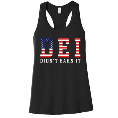 Dei DidnT Earn It Women's Racerback Tank