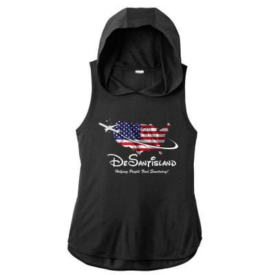 DeSantisLand Ladies PosiCharge Tri-Blend Wicking Draft Hoodie Tank