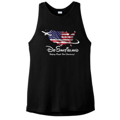 DeSantisLand Ladies PosiCharge Tri-Blend Wicking Tank