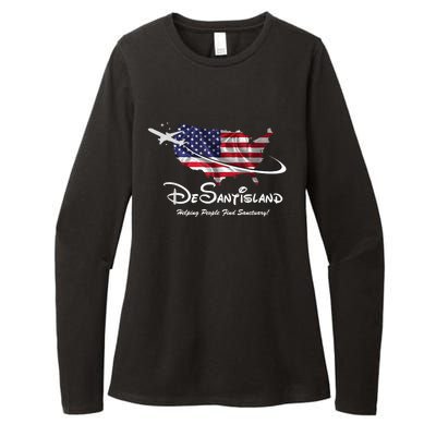 DeSantisLand Womens CVC Long Sleeve Shirt