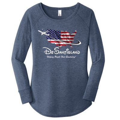 DeSantisLand Women's Perfect Tri Tunic Long Sleeve Shirt