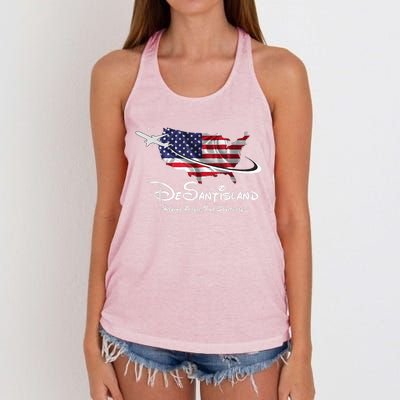 DeSantisLand Women's Knotted Racerback Tank