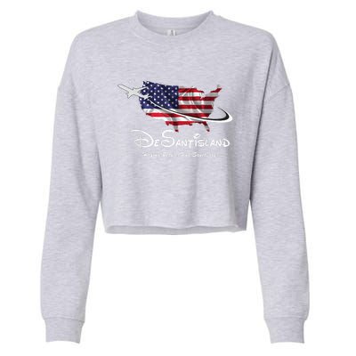 DeSantisLand Cropped Pullover Crew