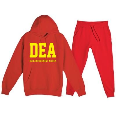 DEA Drug Enforcement Agency Premium Hooded Sweatsuit Set